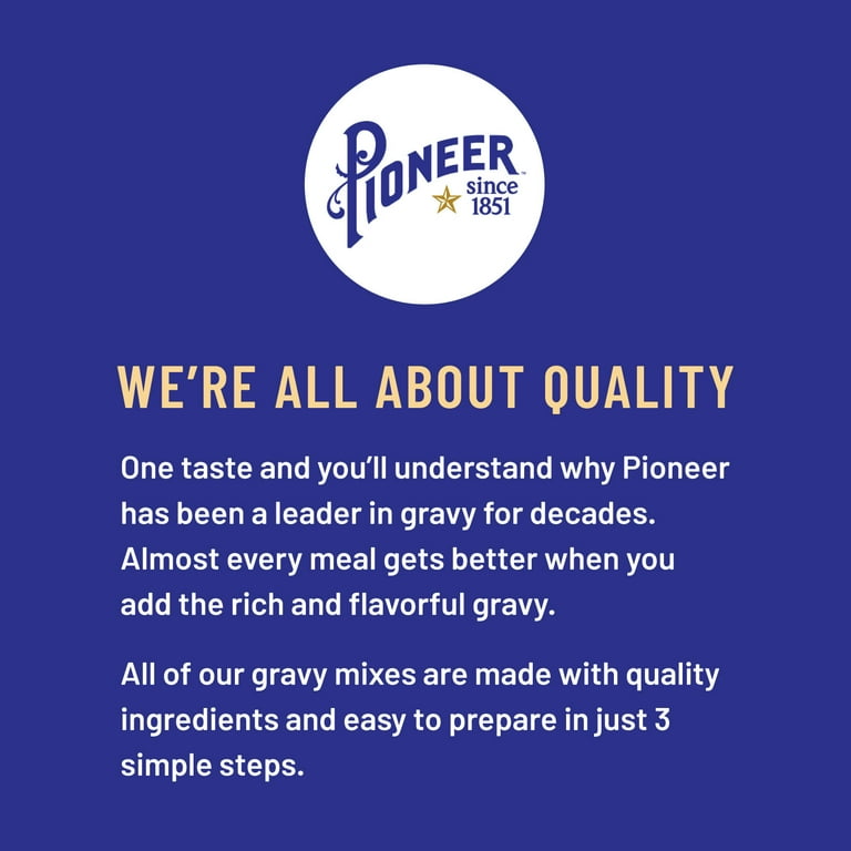 Pioneer Country Gravy Mix, 2.75 oz