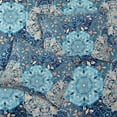 thumbnail image 6 of Modern Threads 8-Piece Granada Reversible Adult Unisex Bed in a Bag, Deep Blue Damask, Cal. King, 6 of 7