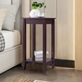 thumbnail image 2 of Costway Table Basse Haute Table de Chevet Table d'Appoint Console Étagère de Rangement, 2 of 8