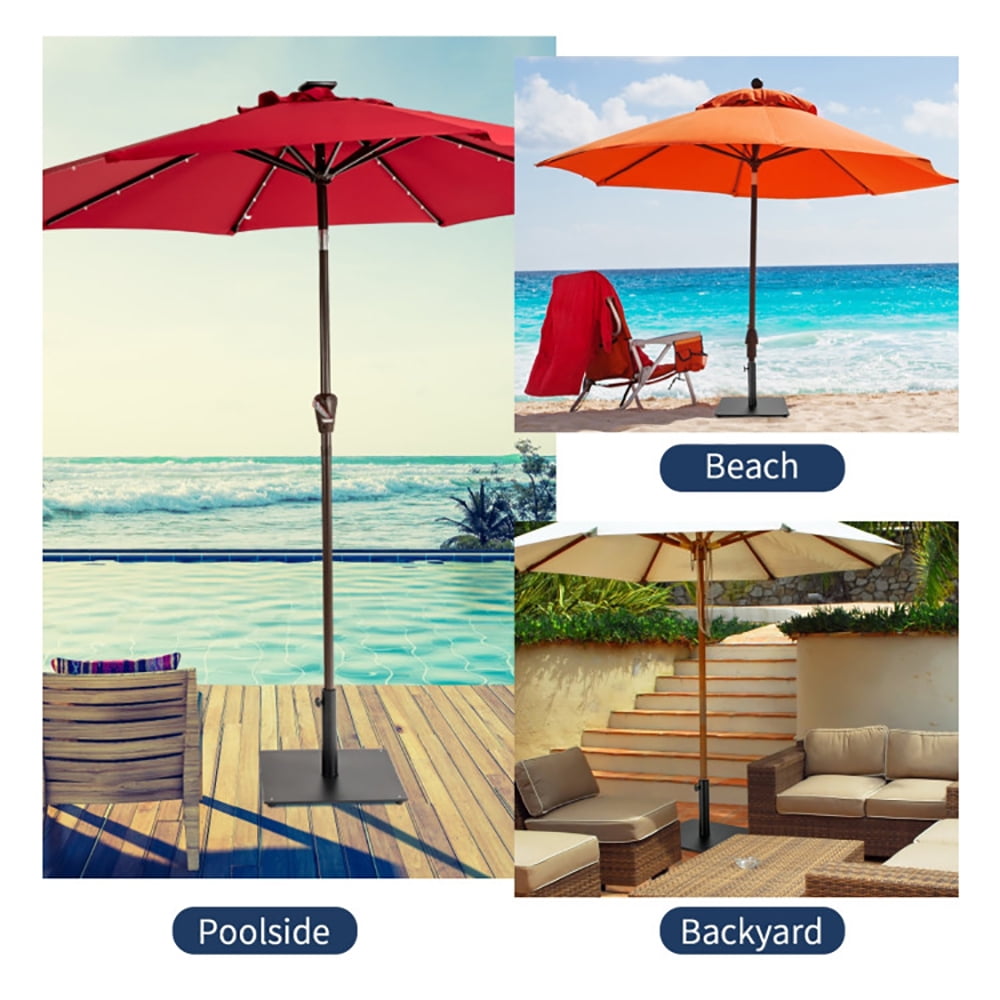 Aimee Lii Steel Heavy Duty Patio Market Umbrella Base with 3 Adapters for Backyard, Heavy Duty Umbrella Base Aimee Lii Steel Heavy Duty Patio Market Umbrella Base with 3 Adapters for Backyard, Heavy Duty Umbrella Base