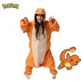 thumbnail image 2 of Disfraz de Pokémon para Halloween, pijama de franela Charizard, de una pieza, Kigurumi, de cuerpo completo, 2 of 4