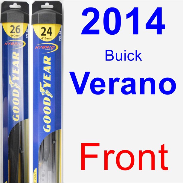 2014 Buick Verano Wiper Blade Set Kit Front 2 Blades Hybrid Walmart Com Walmart Com
