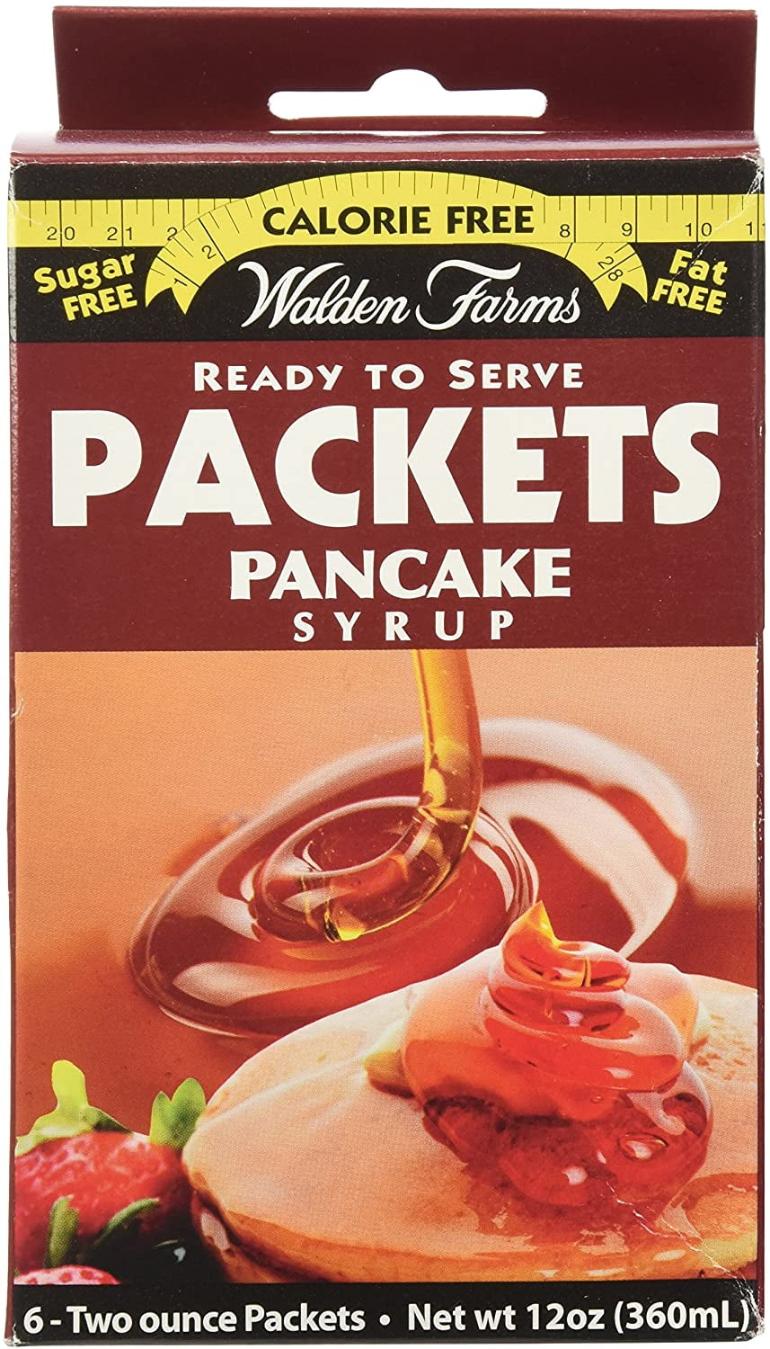 Walden Farms Ready To Serve Pancake Syrup Packets Maple 12 oz