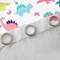 thumbnail image 4 of Manfei Kids Children Cartoon Dinosaur Black Out Curtains,Kawaii Animal Dino Curtains Pack of 2 (42x63 Each),Cute Jungle Wildlife Bedroom Curtains,Breathable Home Decor, 4 of 6