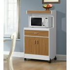 Microwave Cabinet With Shelves, White - Walmart.com