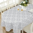 thumbnail image 1 of Grey Oval Tablecloth 60x84in for Oval Table Waterproof Table Cloths for Dining Room Indoor Outdoor Table Cloth, 1 of 5