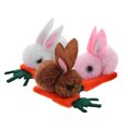 thumbnail image 4 of 3 Pcs Mini Pinces à Cheveux en Peluche Lapin avec Design Carotte Ornement de Cheveux Lapin Pinces à Cheveux de Pâques Accessoires de Cheveux Lapin Mini Pinces à Cheveux en Peluche de Pâques, 4 of 6