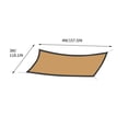 thumbnail image 5 of REZUOFI 1 Pcs Outdoor Sun Shade Sail Canopy Cover with Grommets for Patio Garden Backyard Deck Pergola Sunscreen UV Protection Waterproof Breathable Shade Cloth M, 5 of 8