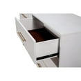 thumbnail image 3 of 60 Inch 6 Drawer Wooden Nightstand with Metal Base White, 3 of 3