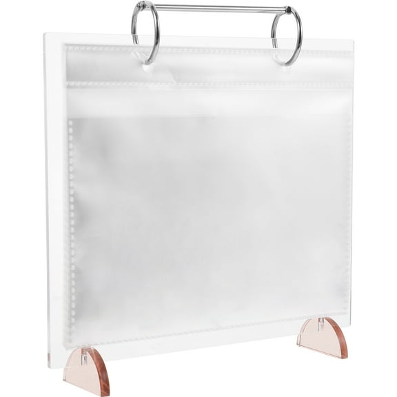 Masteelf Transparent Acrylic Desktop Calendar and Photo Frame Holder for Decor Multifunctional Storage 10.5 x 8.5 Inches