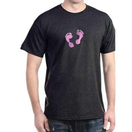 

CafePress - Cute Pink Baby Girl Footprints Maternity D T Shirt - 100% Cotton T-Shirt