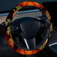 thumbnail image 2 of Thanksgiving Pumpkin 14.5 Inch Printing PVC Leather Steering Wheel Covers Car Wheel Cover Auto Accessories, 2 of 6