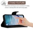 thumbnail image 3 of for Motorola Moto G 5G 2023 Wallet Case, Elegant Card Holder Cash Slot PU Leather Kickstand Wrist Strap Wallet Shockproof Protective Flip Women Girls Case Cover for Moto G 5G 2023, Black, 3 of 7