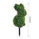 thumbnail image 3 of Bunny Topiary Boxwood, 29inch Easter Bunny Topiary Outdoor, Topiary Bunny Boxwood Topiaries, Handmade Rabbit Shaped Topiary Trees, Faux Boxwood Bush Plants, Fake Cedar Potted with Ground Spike, 3 of 8