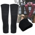 thumbnail image 2 of Refuerzos cálidos de invierno, rodilleras térmicas gruesas para esquiar, ciclismo, acampar, correr, artritis, tendinitis, deportes de gimnasio, mangas cálidas para piernasTama?o libre) Khall 1.41119E+12, 2 of 6