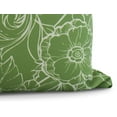 thumbnail image 2 of Simply Daisy, 20 x 20 Inch, Zentangle 4, Floral Print Pillow, Green, 2 of 2
