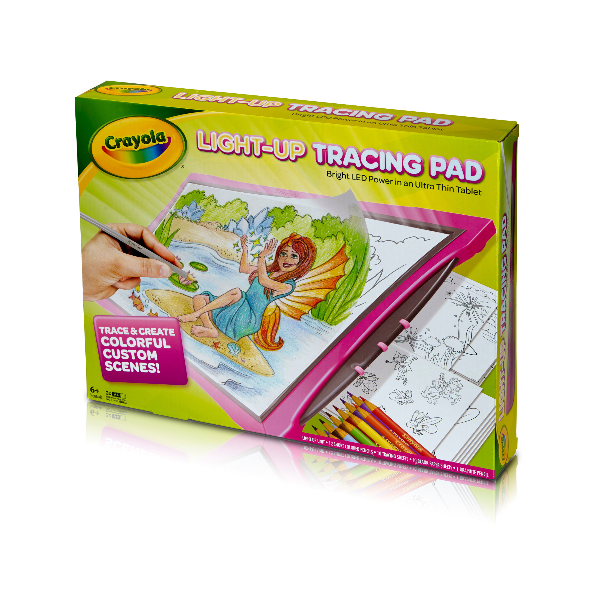 Crayola Light-up Tracing Pad Pink, Gifts for Unisex Child, Ages 6, 7, 8, 9 - image 3 of 7