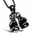 thumbnail image 5 of 3PCS Stainless Steel Boxing Glove Necklace, Fighting Glove, Pendant & Chain, Fashion Personality Men Jewelry,Black,Gold,Silver, 5 of 7