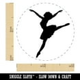 thumbnail image 2 of Lady Girl Ballerina Dancing Jumping Ballet Dance Self-Inking Rubber Stamp Ink Stamper - Blue Ink - Mini 1/2 Inch, 2 of 7
