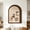 Brown, variant on Tuscom Arch Shaped Two-Tone Fabric Photo Board, 60x40cm Brown Polyester Fiber Pin Board, Wall Mounted Memo Board with Border, Home Office Photo Display Organizer