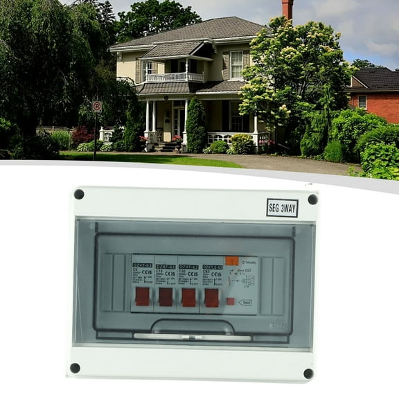 3 Way Garage Shed Camper Van Caravan Consumer Unit Fuse Box with Rcd and 3 X Mcb