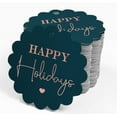 thumbnail image 4 of Inkdotpot Real Rose Gold Foil Happy Holiday Tags Favor Hang Paper Tags 100 Pieces, 4 of 7