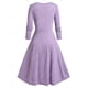 thumbnail image 2 of Vestido Midi Swing a Cuadros Tamaño Plus Rosegal  Vestidos casuales de talla grande, 2 of 5
