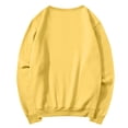 thumbnail image 6 of UDAUDU Sweatshirt for Women Fall Winter Casual Fleece Crewneck Oversized Sweatshirt Loose Fit Comfy Long Sleeve Comfortable Soft Pullover Tops Yellow XL, 6 of 8