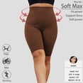 thumbnail image 2 of DDLUYY Women's Plus Size Butterluxe Tummy Control High Waist Yoga Shorts Workout Athletic Biker Shorts with Pockets 3-Pack, 2 of 6