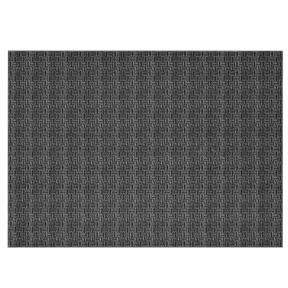Modern Braided Print Washable Area Rug, Non-Slip Stain-Resistant Soft Low Pile Carpet for Living Room Bedroom Hallway Office