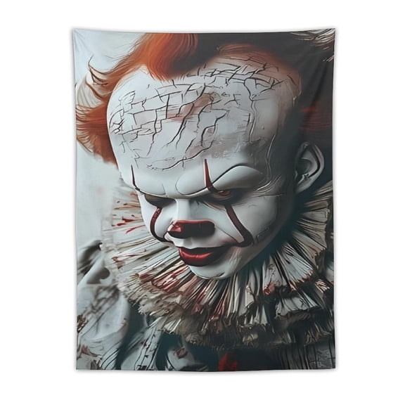 Pennywise Tapestry Wall Hanging, Elegant Wall Hanging Tapestries Wall Art for Bedroom Decor, Outdoor, Parties 30"x40"