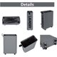 thumbnail image 4 of Cestos de ropa con ruedas, bolsa de ropa plegable, cubos de ropa plegables de gran capacidad (gris oscuro, M), 4 of 5
