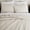 Beige-Queen, variant on Beige Pick Size Quilt Set Striped Lightweight Soft Summer Spring Bedspread Linen Like Textured Coverlet Chambray Farmhouse Country Rustic Bedding Netural Thinforter