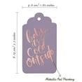 thumbnail image 5 of Inkdotpot Real Rose Gold Foil Baby It's Cold Outside Baby Shower Tags Favor Hang Paper Tags 100 Pack, 5 of 6