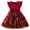#110-Red, variant on Cowsor Baby Girl Flower Embroidery Tulle Dress Elegant Toddler Birthday Party Dresses