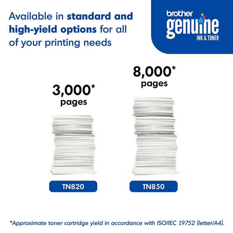 TN850 High-Yield Toner, 8,000 Page-Yield, Black