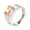 Silver Orange, variant on Men's Stainless Steel Vintage Square Agate Stone Signet Ring Silver Plated, Orange Stone Size 11