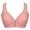 Red, variant on IROINNID Women's Push-Up Bras Solid Full Coverage Wire Free Underwear One-Piece Everyday Front Buckle Underwear