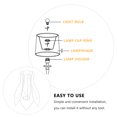 thumbnail image 4 of Shisuyan Lampshade Frame DIY Wire Lamp Cover E27 Socket For Chandelier Desk Lamp, 4 of 8