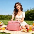 thumbnail image 3 of Reusable Insulated Lunch Bag with Adjustable Shoulder Strap, Leakproof Lunch Box for Adults, Work, School, Outdoor Picnic, Travel, Meal Prep, Back to School Supplies, 3 of 4