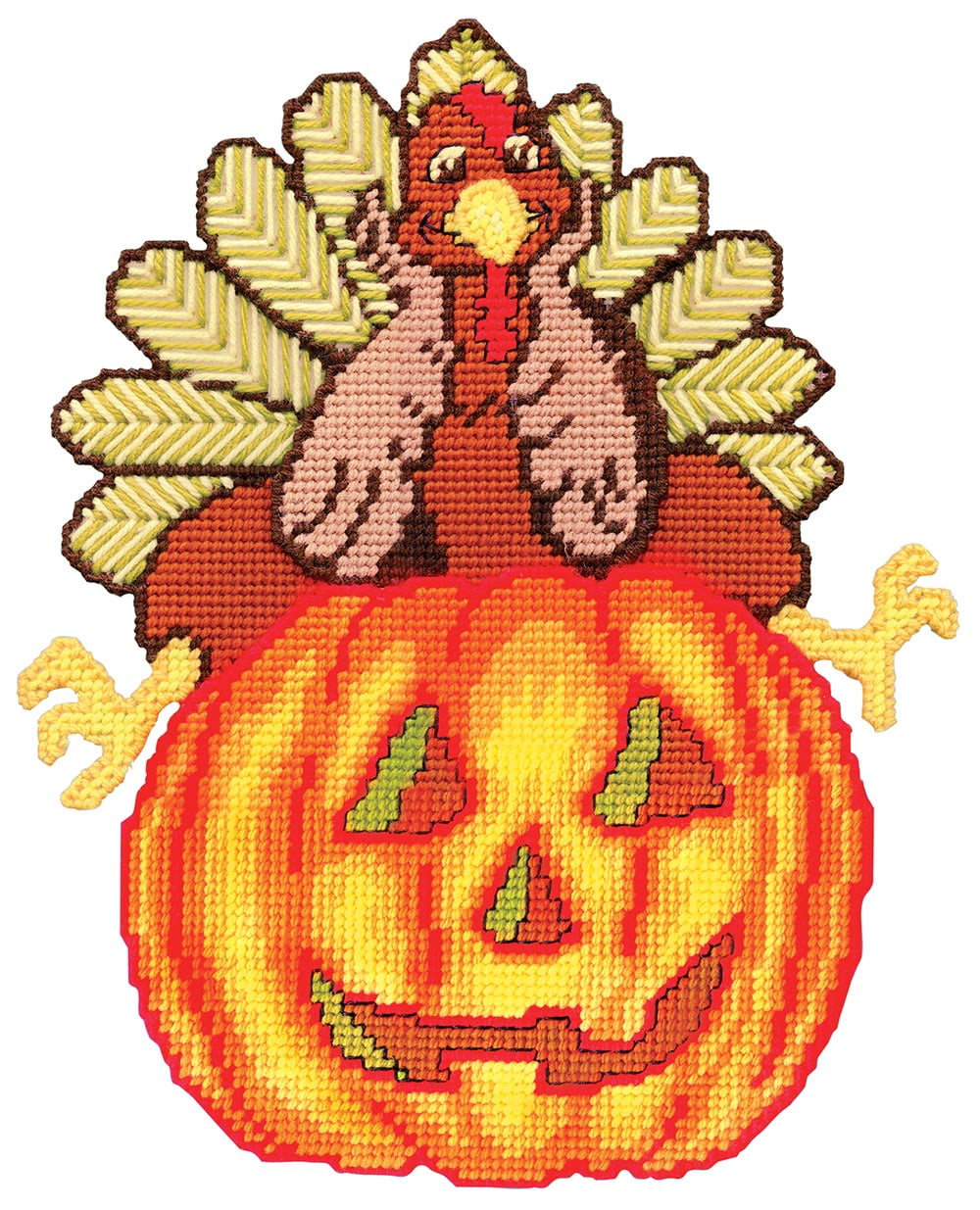 Design Works JackOLantern Turkey Plastic Canvas Kit