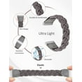 thumbnail image 5 of Wearlizer Braided Bands Compatible with Fitbit Versa 4/Versa 3/Fitbit Sense 2/Fitbit Sense Band for Women, Elastic Solo Loop Stretchy Nylon Woven Wristband, 5 of 7