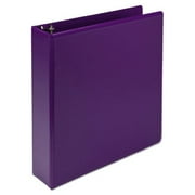 Samsill Fashion View Binder Round Ring 11 x 8-1/2 2" Capacity Purple 2/Pack U86608
