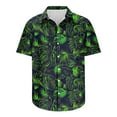 thumbnail image 5 of GERsome Mens Hawaiian Shirts Short Sleeve Floral Button Down Shirts Tropical Summer Beach Vacation Shirts S-5XL, 5 of 5