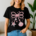thumbnail image 2 of Funny Beach Summer Vibes Cute Coquette Bow Pearl Pink Clam Shirt,Preppy Summer Vibes ,Summer Beach Tshirt,Girls Trip,Summer Tee,Summer Vibes, 2 of 5