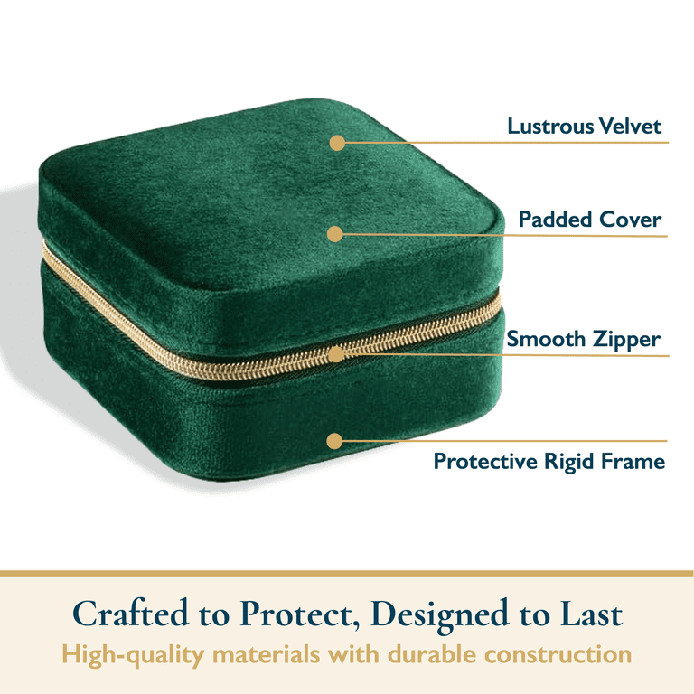ComfiTime Travel Jewelry Case with Mirror and Velvet photo 4