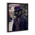 thumbnail image 3 of Stupell Industries Contemporary Vintage Clothing Cat Black Floating Frame Canvas Art, 17 x 21, by Karen Burke, 3 of 8