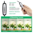 thumbnail image 4 of Grow Light, Full Spectrum LED Plant Light for Indoor Plants, Height Adjustable Growing Lamp with Auto On/Off Timer 4/8/12H, 4 Dimmable Brightness, Ideal Small Pack of 3, Warm White, 4 of 5