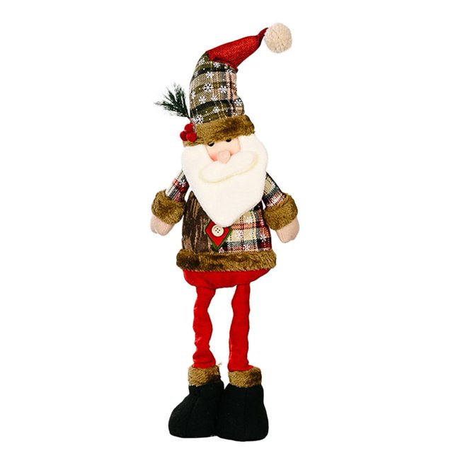 Bonitas muñecas navideñas, piernas largas, figuritas navideñas para año nuevo (Santa Claus)