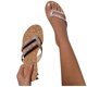 thumbnail image 3 of Sandalias Mujer Flat Rhinestone Crystal Slippers Cómodos Beach Roman Shoes Flip Flop Wmkox8yii hj789, 3 of 5